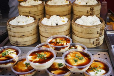 Beijing Dazhalan Market, ünlü Wangfujing sokak snack 