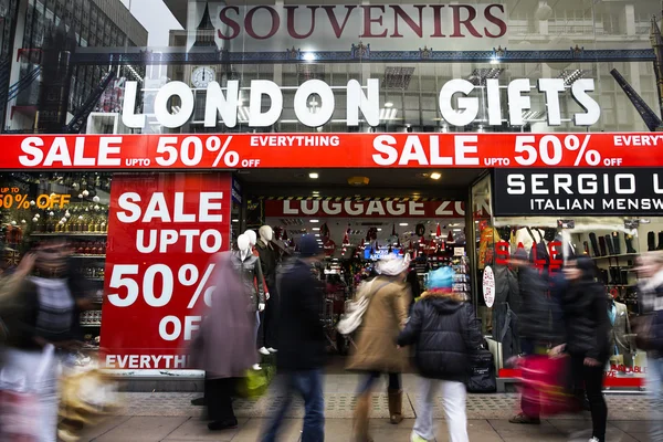Januari försäljning, Oxford Street, London — Stockfoto
