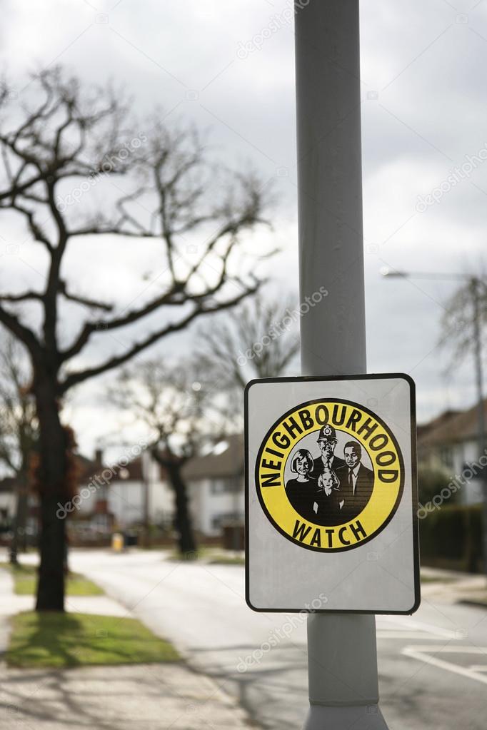 Neighborhood watch sign