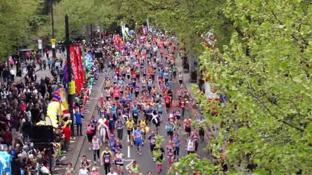 2015, London-Marathon — Stockvideo