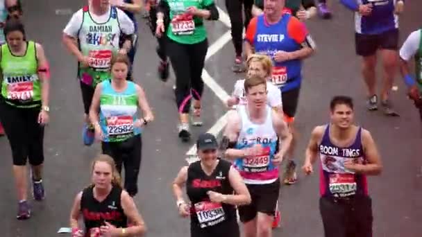 2015, London-Marathon — Stockvideo