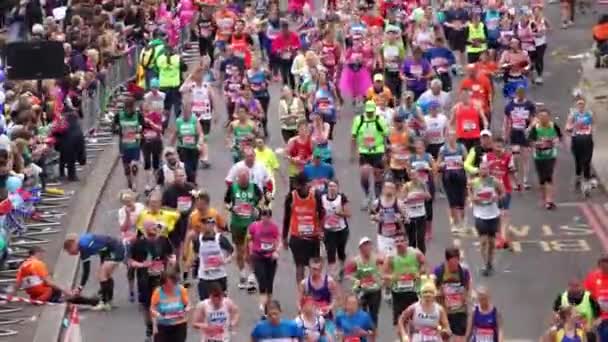 2015, London Marathon — Stock Video