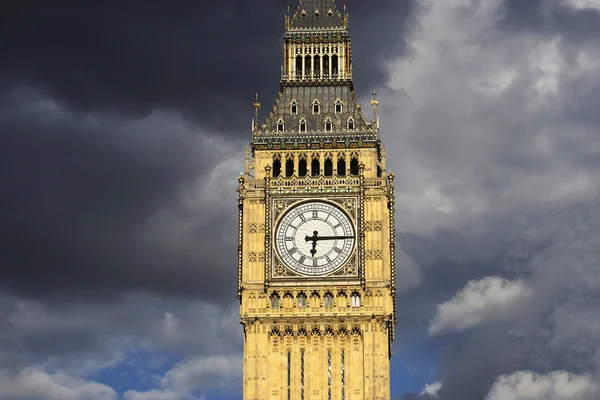 Big Ben, closed up, at sunset — Stock Photo, Image