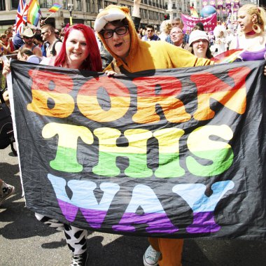 People take part in London's Gay Pride clipart