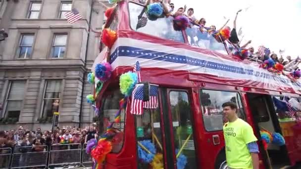 2015, London Pride — Stockvideo