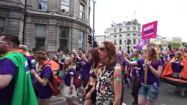 2015, London Pride — Stock Video