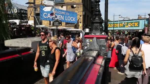 Londra Camden Market — Stok video