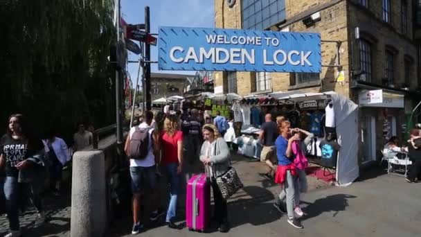 London Camden Market — Stockvideo