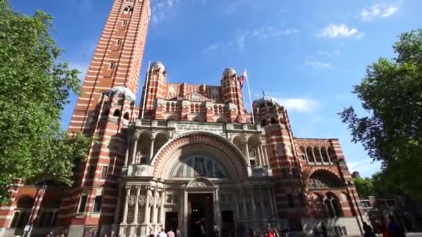 Westminster cathedral - london, Storbritannien — Stockvideo