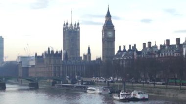 Londra manzarası, Westminster Bridge ve Big Ben mevcut