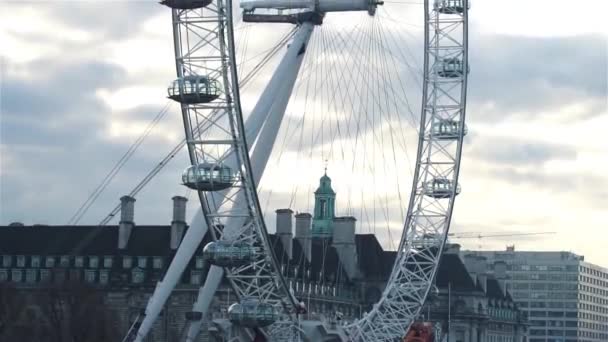 London Eye görünümü dışında kapandı — Stok video