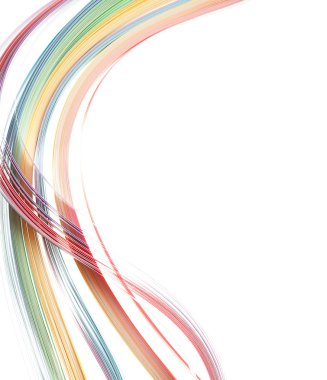 Soyut sınır izole yumuşak dalgalar arka plan