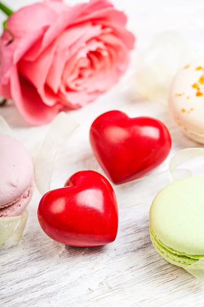 Hears and sweets valentine  background — Stock Photo, Image