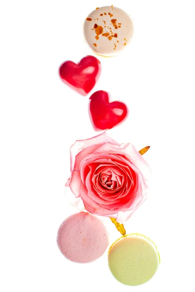 Hears and sweets isolated  background — Stock Photo, Image