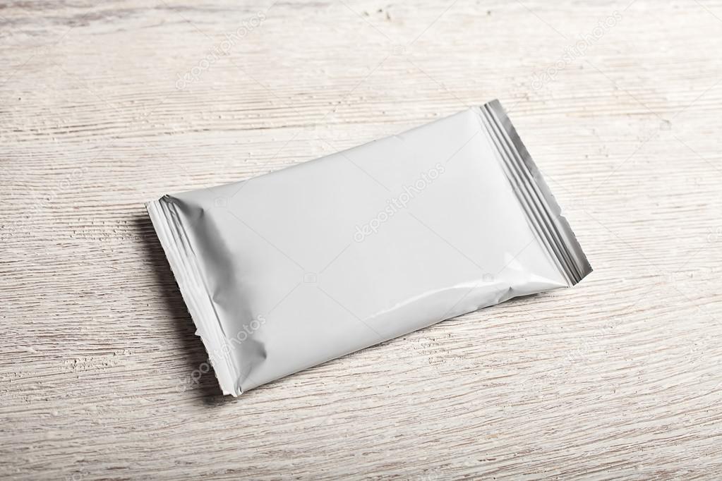White snack food package mockup
