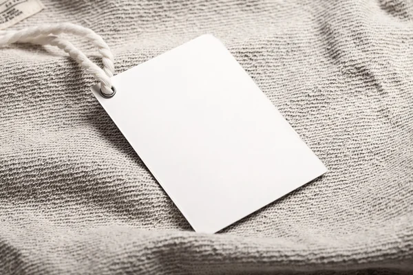 Cloth label tag blank mockup — Stock Photo, Image