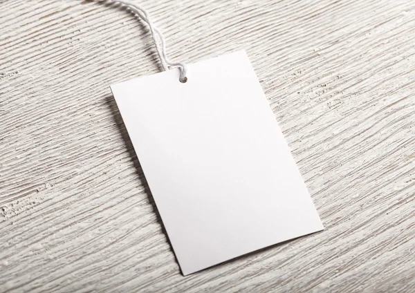 Cloth label tag blank mockup — Stock Photo, Image