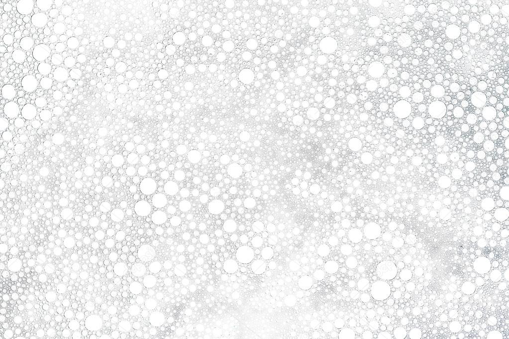 Foam bubbles abstract white background