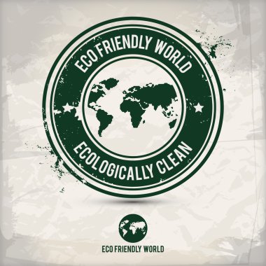 alternative eco world stamp clipart