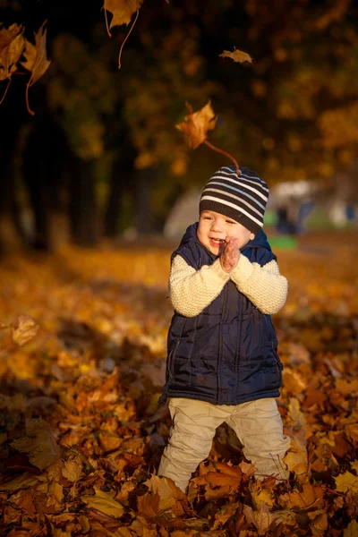 Bambini e autunno — Foto Stock