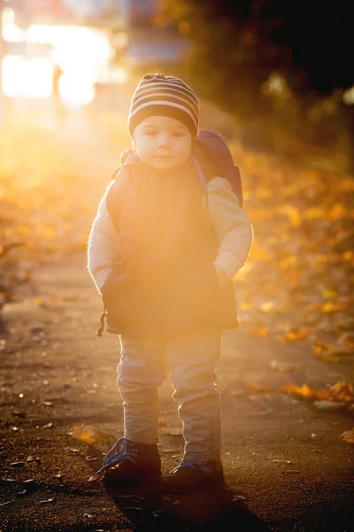 Bambini e autunno — Foto Stock
