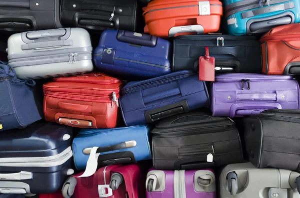 Halmozott bőröndök — Stock Fotó