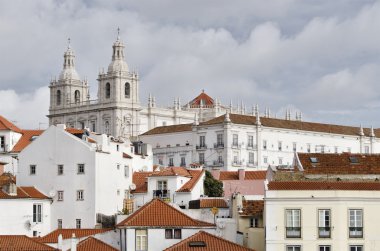 Lizbon Portekiz Alfama bölgesinin genel bakış