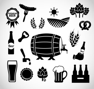 Vektör bira Icon set 