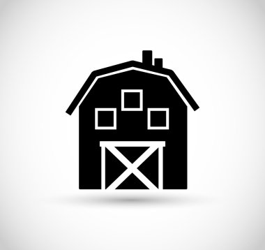Ahır simge vektör