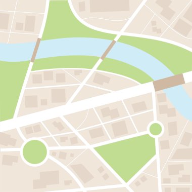 şehir haritası vektör 
