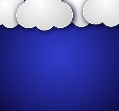 Bulutlar illüstrasyon vektör