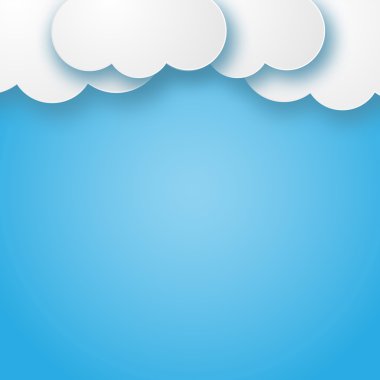 Bulutlar illüstrasyon vektör