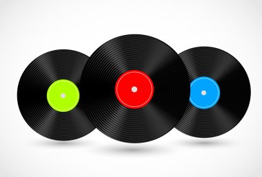 Vinil plak vektör