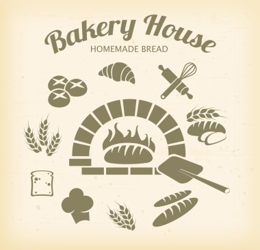 Vektör ekmek Icon set 