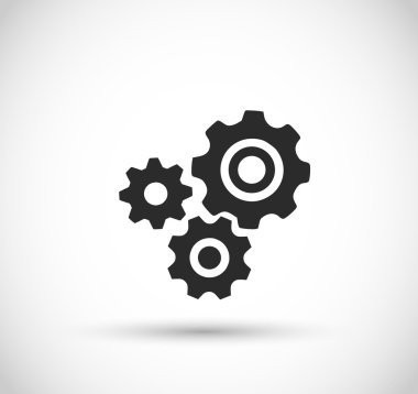 dişli simge vektör 