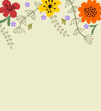 En iyi decoratice çiçek rustik eleman vektör