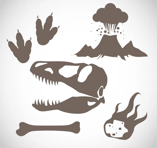 Vektör dinozor Icon set 