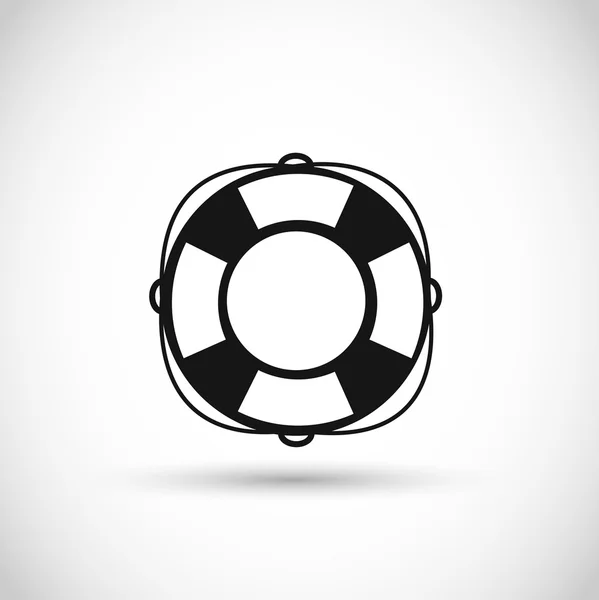 Lifebuoy icon vector — Stock Vector