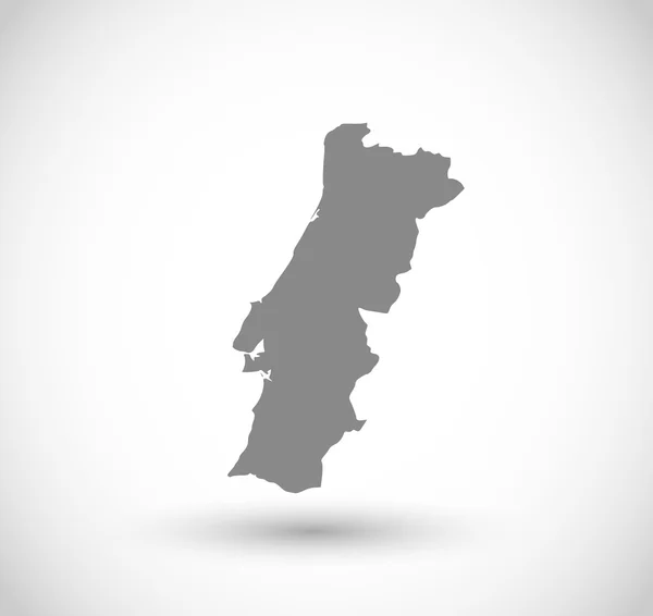 葡萄牙国家形状矢量 — 图库矢量图片
