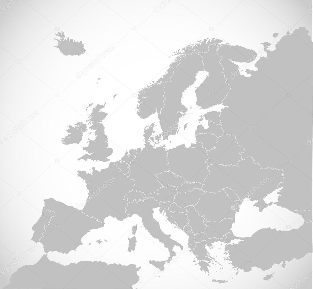 European map vector 