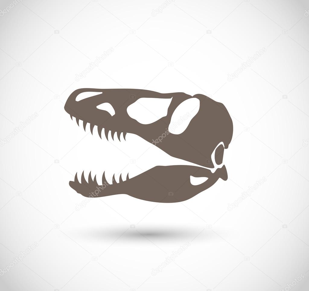 T-rex skull head vector Stock Vector Image by ©MrsWilkins #120208082