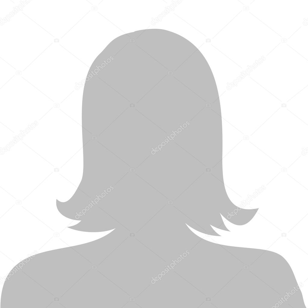 Profile picture illustration - woman, vector 
