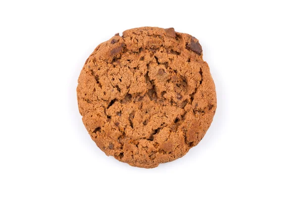 Choklad chip cookie isolerad på vitt — Stockfoto