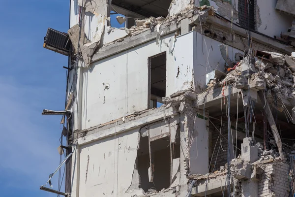 Casa demolita prima della ricostruzione — Foto Stock