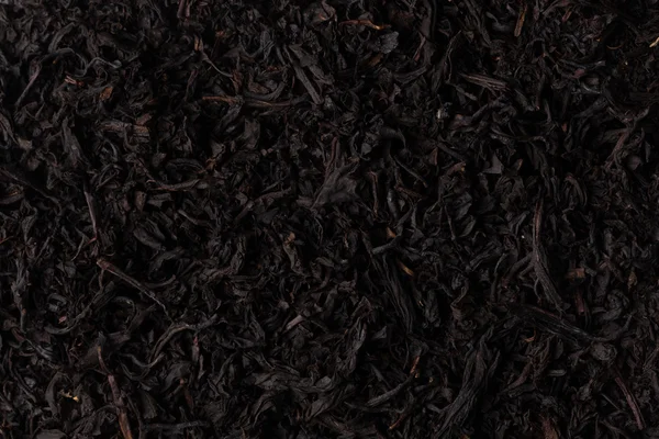 Сухий чорний чай — стокове фото