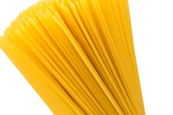 Massas não cozidas macarrão de esparguete — Fotografia de Stock