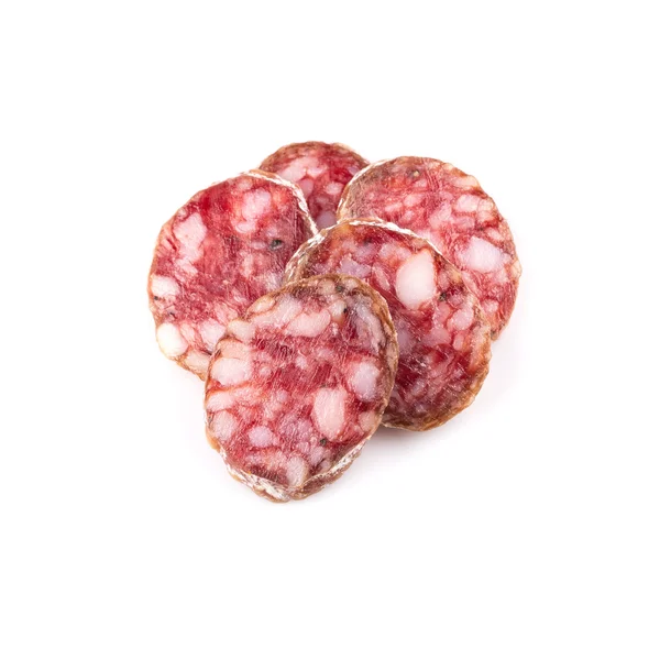 Scheiben Salami — Stockfoto