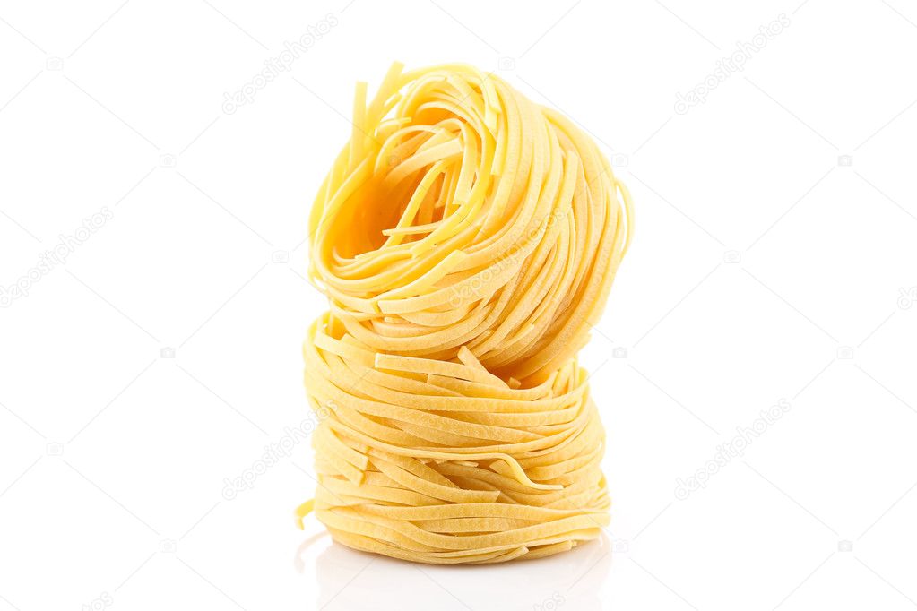 Fettuccine pasta  close up