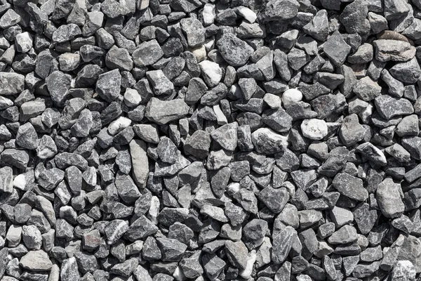 Rozdrcené šedých kamenů — Stock fotografie