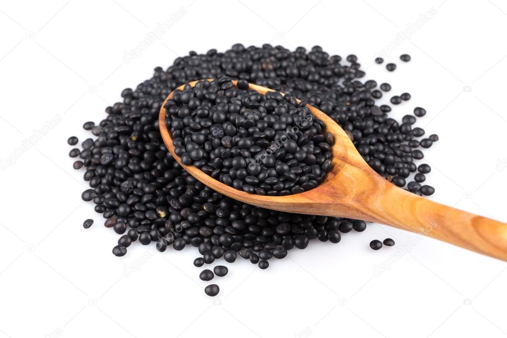Black lentils beans 